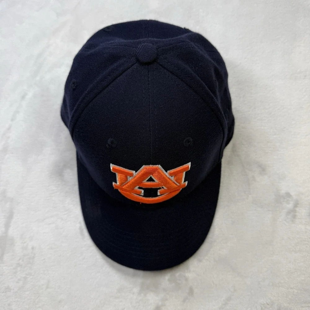 Auburn Tigers Top Of The World One Fit Stretch Hat Cap Navy NCAA